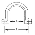 Fixed End Clamp , 2", Bronze
