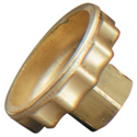Hand Nut, CGA-320 R.H. Internal - All Brass