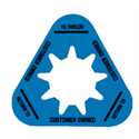 Collar - Customer Owned - Blue - Triangle - Pack of 50