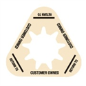 Collar - Customer Owned - Beige - Triangle - Pack of 50