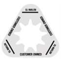 Collar - Customer Owned - Semi Clear - Triangle - Pack of 50