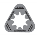 Collar - Customer Owned - Gray - Triangle - Pack of 50
