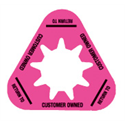 Collar - Customer Owned - Hot Pink - Triangle - Pack of 10