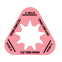 Collar - Customer Owned - Pink - Triangle - Pack of 10
