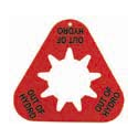 Collar - "OUT OF HYDRO" - Orange - Triangle - Pack of 10
