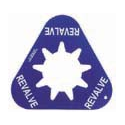 Collar - "REVALVE"- Blue - Triangle - Pack of 50