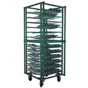 168 Cylinder Layered M6 Cylinder Cart, 5" Casters w/Brakes