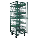 50 Cylinder Layered C, D & E Cylinder Cart, 5" Casters w/Brakes