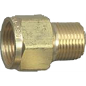 CGA-580 Nitrogen/Argon/Helium Outlet Adapter to Male 1/2" NPT, 3000 PSIG