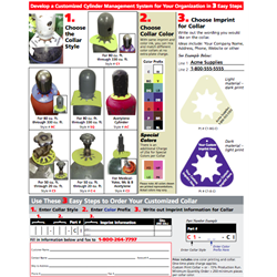 Custom Imprint Cylinder Management Color Order Form