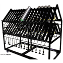 60 Cylinder Medical Fill Rack (Rack & Manifold Only)