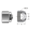 SS Tube Fitting Plug, 1/2 Tube OD -O2 Clean
