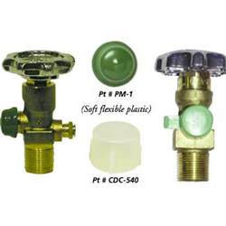 CGA 540 Oxygen Dust Covers and Plugs