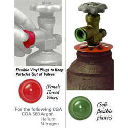 CGA 580 Inert Gas Soft Dust Covers and Plugs