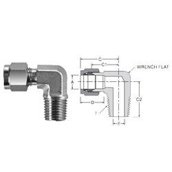 Tube Fitting Male NPT Elbow