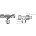 SS Tube Fitting Union Tee, 1/4 Tube OD