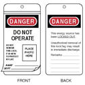 I.D. PHOTO LOCKOUT TAGS - WITH POLYESTER