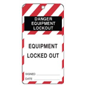 STYRENE LOCKOUT TAGS - GROMMETTED, INCLU Pack of 25 w/ Reverse Option 3