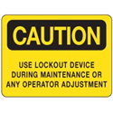 SELF-STICKING POLYCARBONATE SIGN, 10"" X