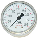 Dewar Gauge 0-400 PSI b/m1/4" NPT Cleaned for Oxygen Service