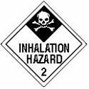 Placard - Inhalation Hazard #2 Rigid Vinyl