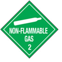 Shipping Labels - Non-Flammable Gas 2 Vinyl Hazmat