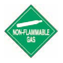Non-Flammable Label - Paper 4"x4"
