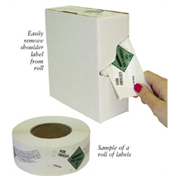 Custom Cylinder Shoulder Labels - Rolls of 500