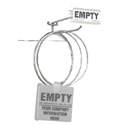Labeled Storage Hook For "Empty" Sign