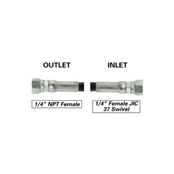 CO2 Thermoplastic Low Pres. Pigtails, F x Female JIC Swivel