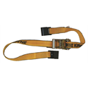 Strap with Flat Hooks 9' Length, Standard Ratchet, 48" Short Fixed End