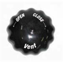 **  Dewar Valve Cover - Vent - Black
