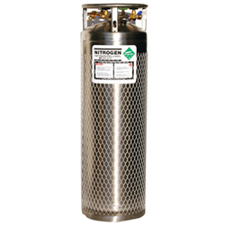 Industrial Dewar Oxygen CGA540 180 Liter, 230 PSI, Medium Pressure Dewar