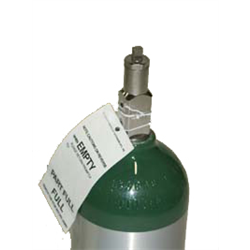 Medical Cylinder Paper Tag - Preprinted - ELASTIC - Pack of 1000
