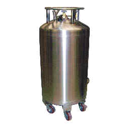 Industrial Dewar Oxygen CGA540 240 Liter, Round Base, Low Pressure Dewar