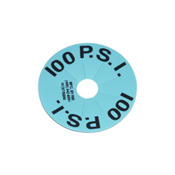 Dewar Safety Disk - 100 PSI - Light Blue - Pack of 10