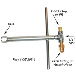 LN2 Quick Turn - T- No Relief Valve